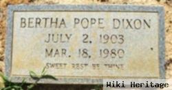 Bertha Pope Dixon