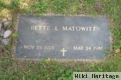 Bette L Matowitz