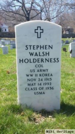 Col Stephen Walsh Holderness