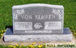 Ernest J "ernie" Von Behren