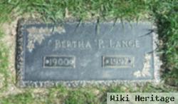 Bertha P Lange