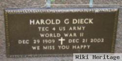 Harold Gustav "happy" Dieck