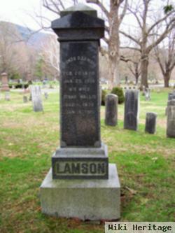 Alonzo D Lamson