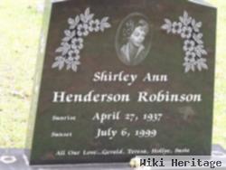 Shirley Ann Henderson Robinson