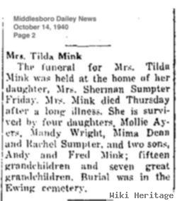 Matilda "tildy" Taylor Mink