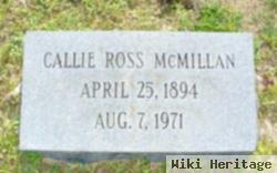 Callie Ross Mcmillan