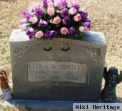 Leola W Tinsley