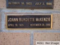 Joann Burdette Mckenzie