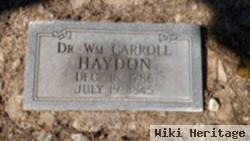 Dr William Carroll Haydon