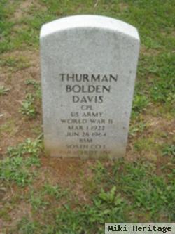 Thurman Bolden Davis