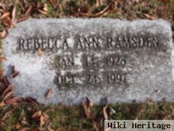 Rebecca Ann Canup Ramsden