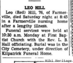 Leo "red" Hill