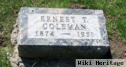 Ernest F Coleman