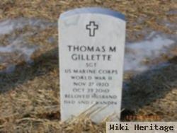 Sgt Thomas M. Gillette