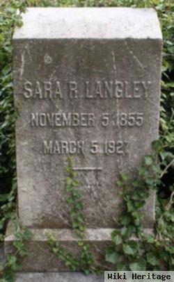 Sara R "sallie" Langley