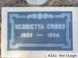 Henrietta "etta" Wirt Cross
