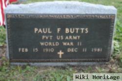 Paul F Butts