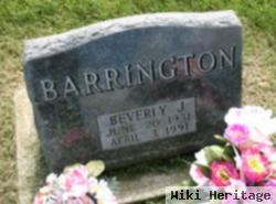 Beverly J Barrington