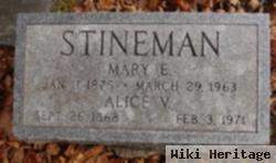 Alice V Stineman