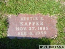 Bertie E Kapfer