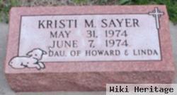 Kristi M Sayer