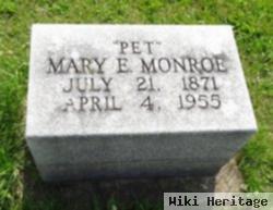 Mary Elizabeth "pet" Monroe