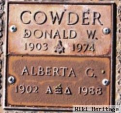 Alberta C Cowder