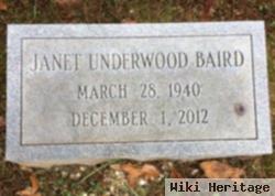 Janet Underwood Baird