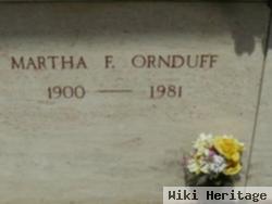 Martha F Ornduff