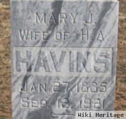 Mary Jane "mollie" Crow Havins