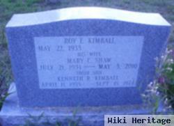 Mary E Shaw Kimball