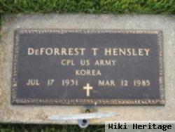 Deforrest T. Hensley