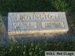 June Burnice Walton Boyington