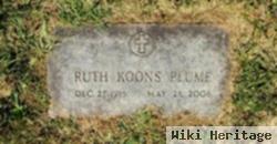 Ruth E. Koons Plume