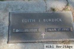 Edith I Burdick