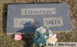 Sarah Jane "sally" Drewery Champion