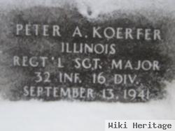 Sgt Maj Peter A Koerfer