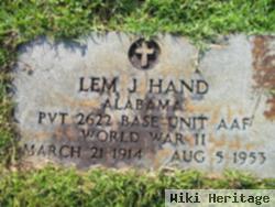 Lemuel J Hand