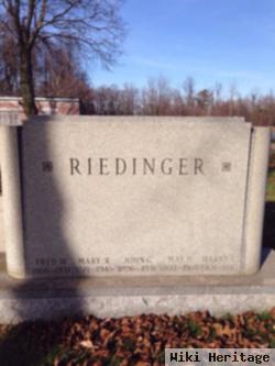 Frederick W Riedinger