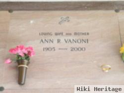 Ann R Vanoni