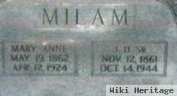 Mary Anne Jones Milam