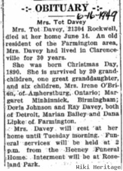 Tot Sherrill Davey