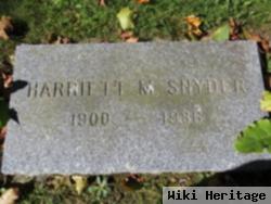 Harriett M. Snyder