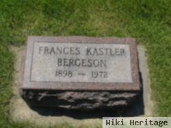 Frances M Kastler Bergeson