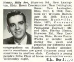 Rev Billy J Henry