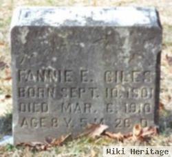 Fannie E Giles