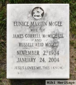 Eunice Magdaline Martin Mcgee