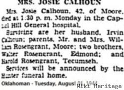 Josie E Rosengrant Calhoun