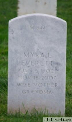 Myra L Everett