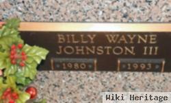 Billy Wayne Johnston, Iii